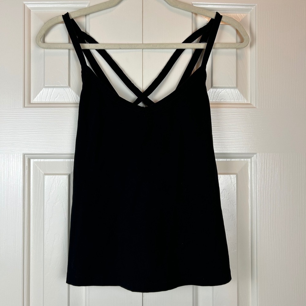 Killstar Womens Black Multi Strap Back V-Neck Cami Tank Top Medium